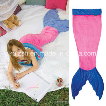 Mermaid Tail Double Flannel Saco de dormir para niños Baby Blanket